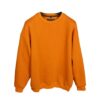 Sweatshirt Turuncu Renk Baskısız Oversize Unisex